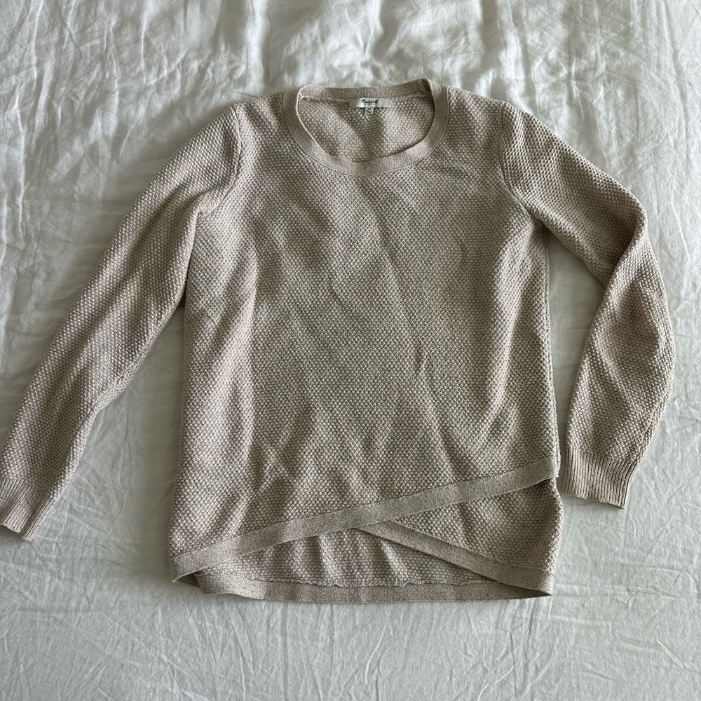 Madewell Textured Cream Sweater